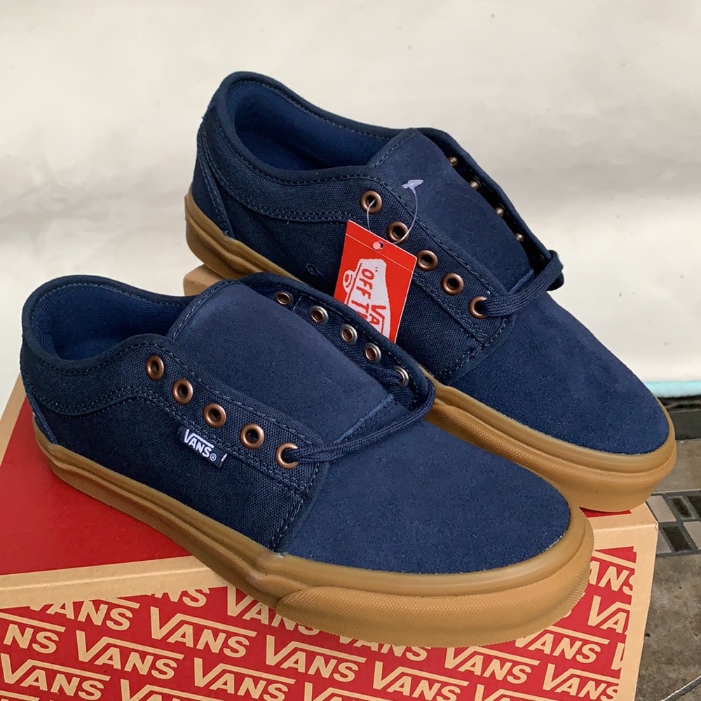 VANS CHUKKA LOW DRESS BLUES/GUM WMNS